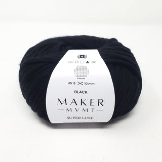 Black - Super Luxe 100% Superwash Merino Wool