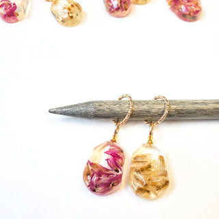 Pack of Two - Dried Flower Stitch Markers