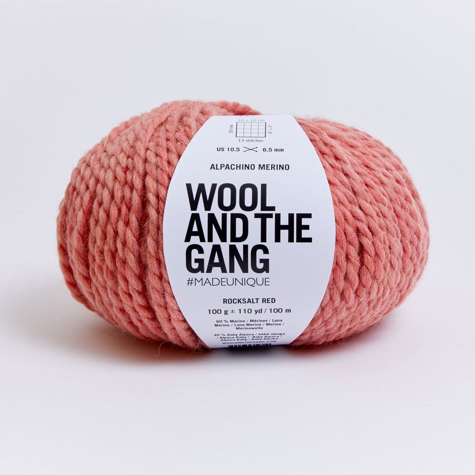 Wool and the Gang | Alpachino Merino | Rocksalt Red