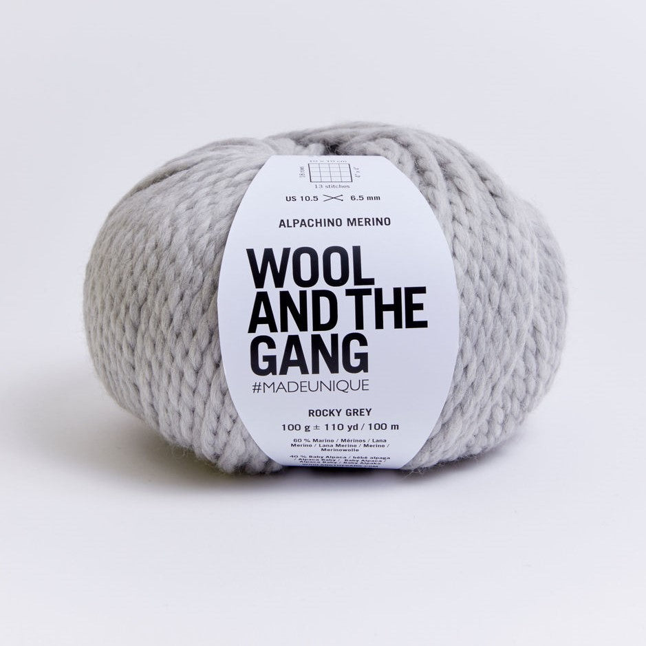 Wool and the Gang | Alpachino Merino | Rocky Grey