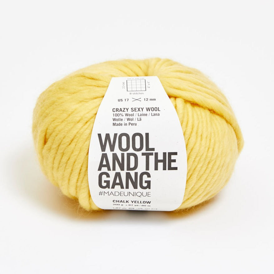 Wool and the Gang | Crazy Sexy Wool | Chalk Yellow