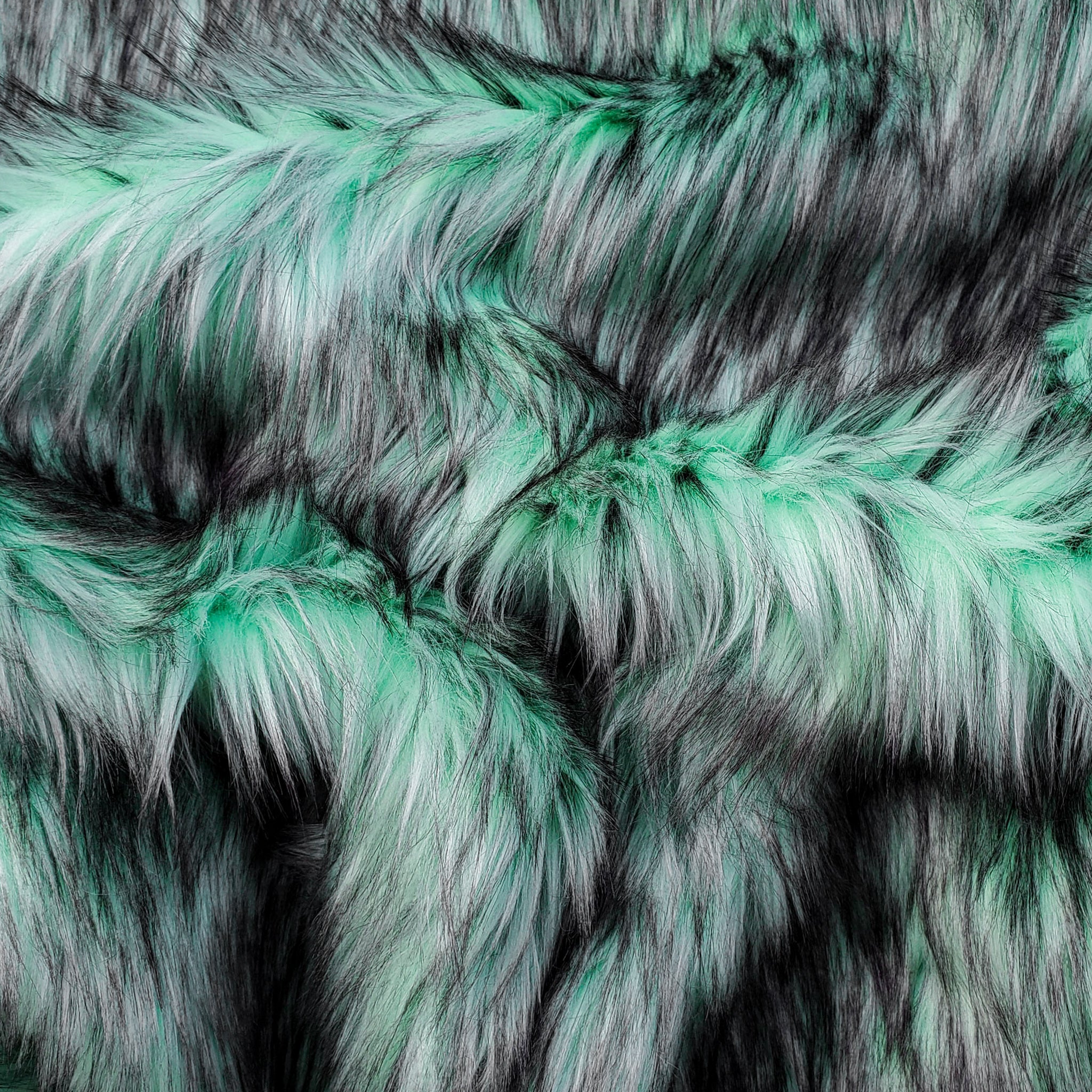 Spearmint Fake Fur Faux Fur Fabric by the Metre / Yard