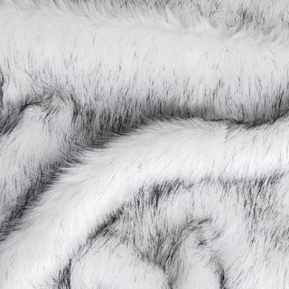 White Wolf Fake Fur Faux Fur Fabric by the Metre / Yard