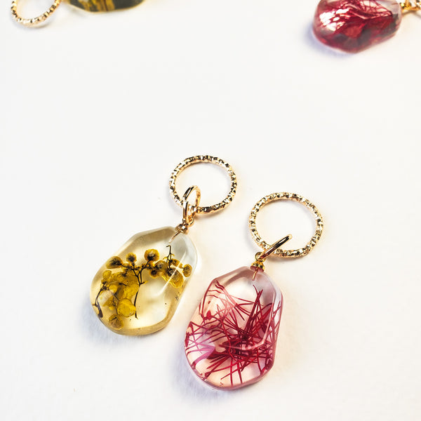 Pack of Two - Dried Flower Stitch Markers
