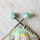 Teal Floral - Hexagon Stitch Stoppers-1