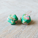 Teal Floral - Hexagon Stitch Stoppers-3