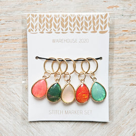 Stitch Marker Set - Teardrops