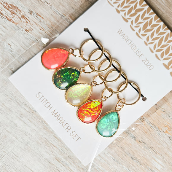 Stitch Marker Set - Teardrops