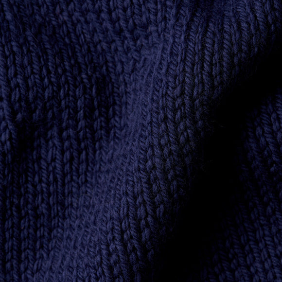 Close-up of dark blue fabric texture