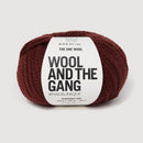 Ball of yarn with 'Wool and the Gang' label on a white background