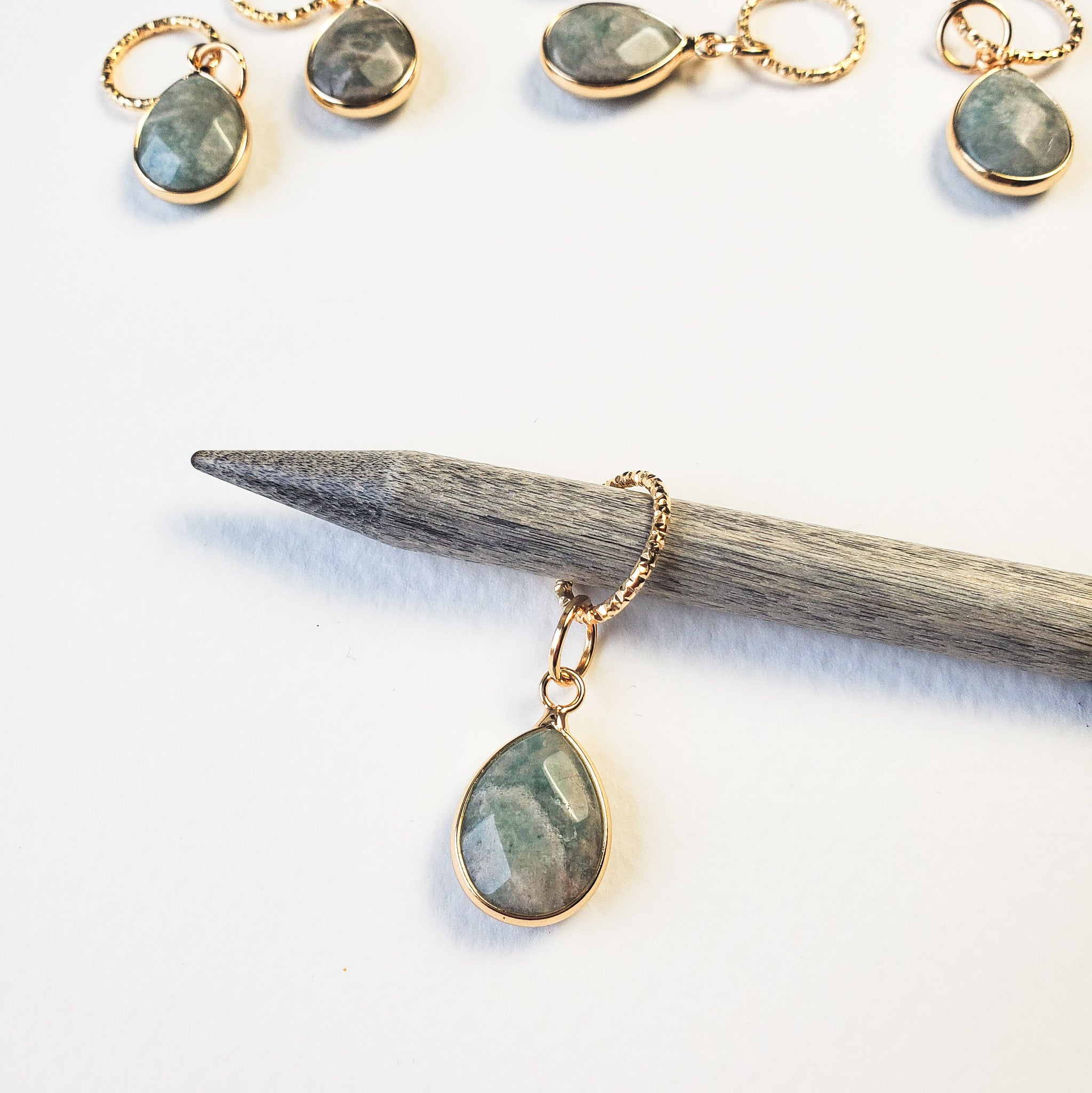 Amazonite Stitch Marker