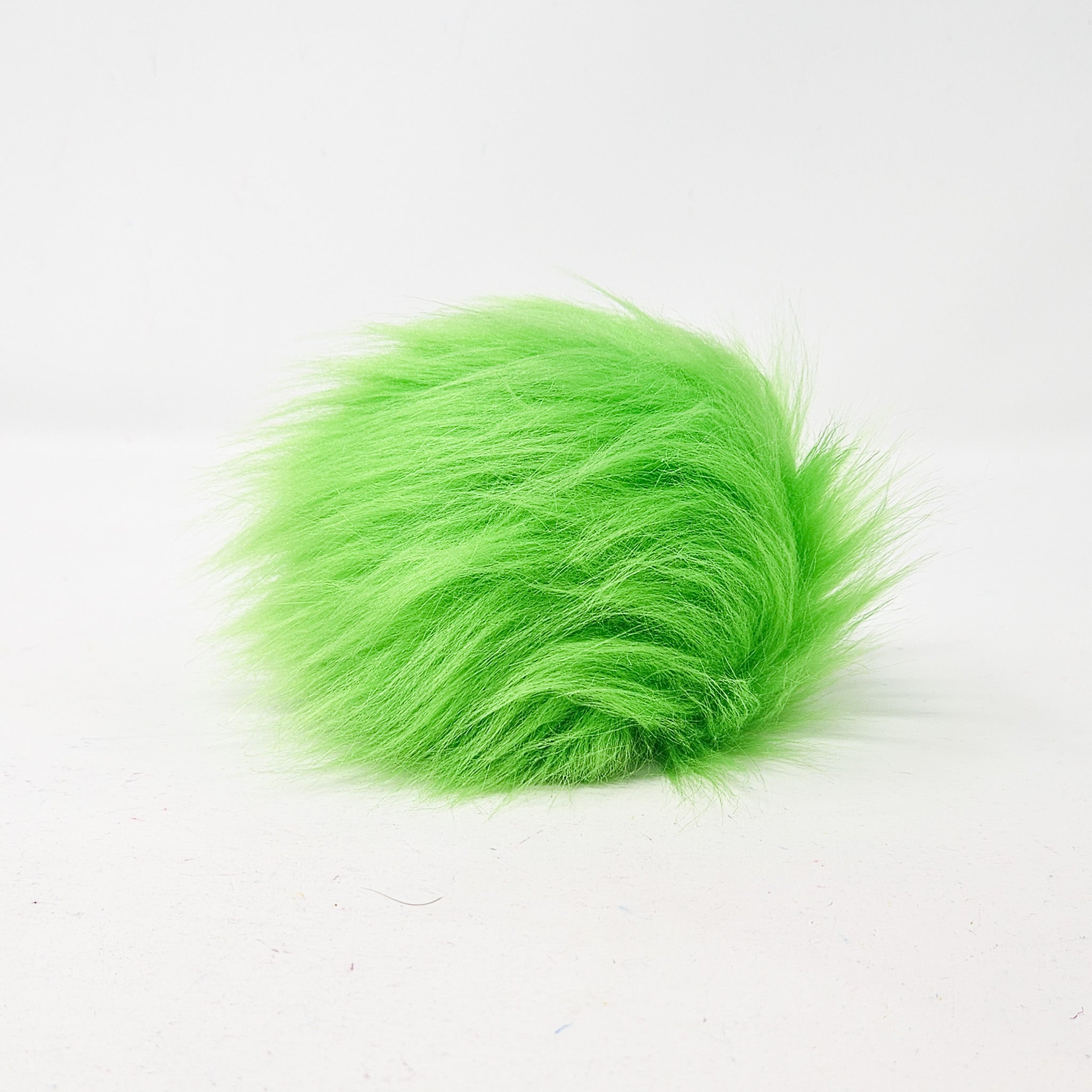 Green Apple Faux Fur Pom Poms