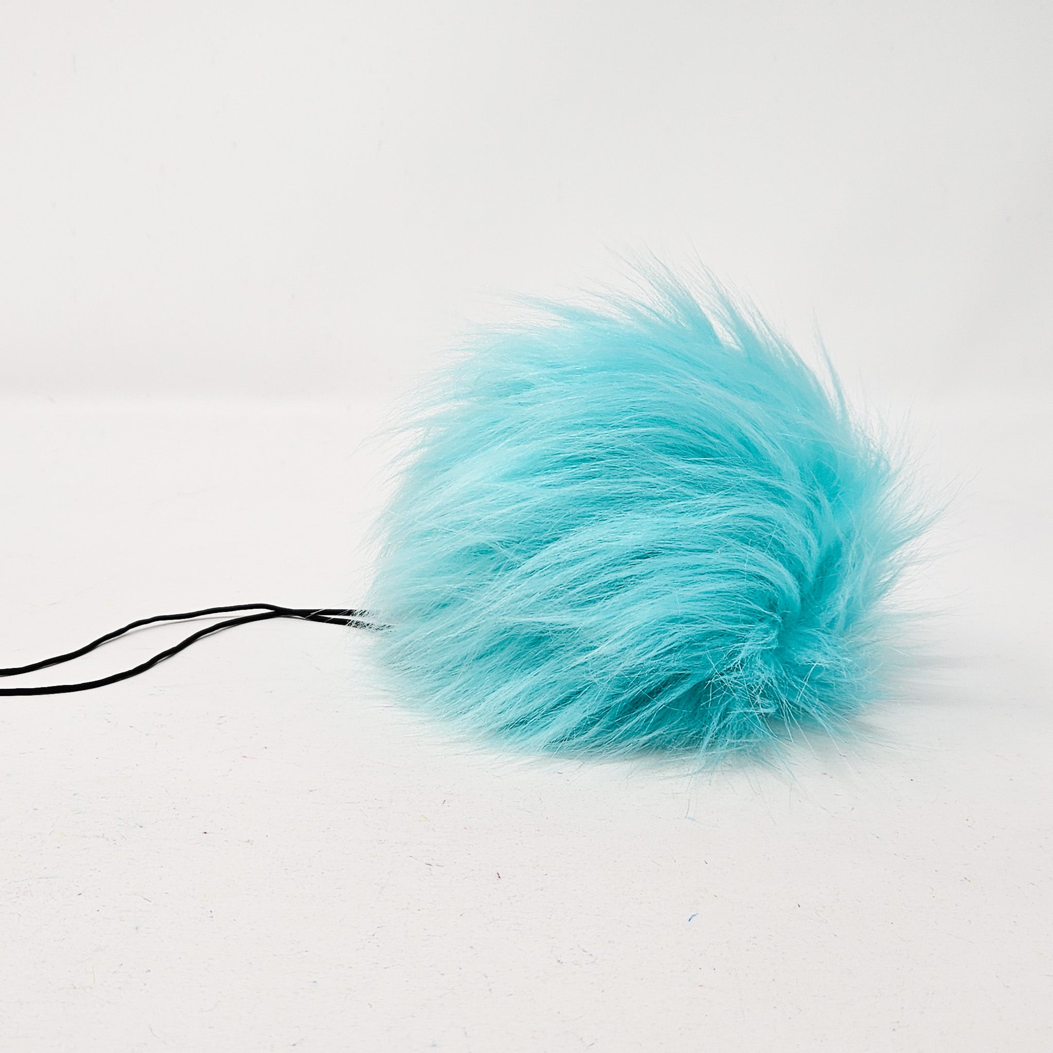 Arctic Blue Faux Fur Pom Poms