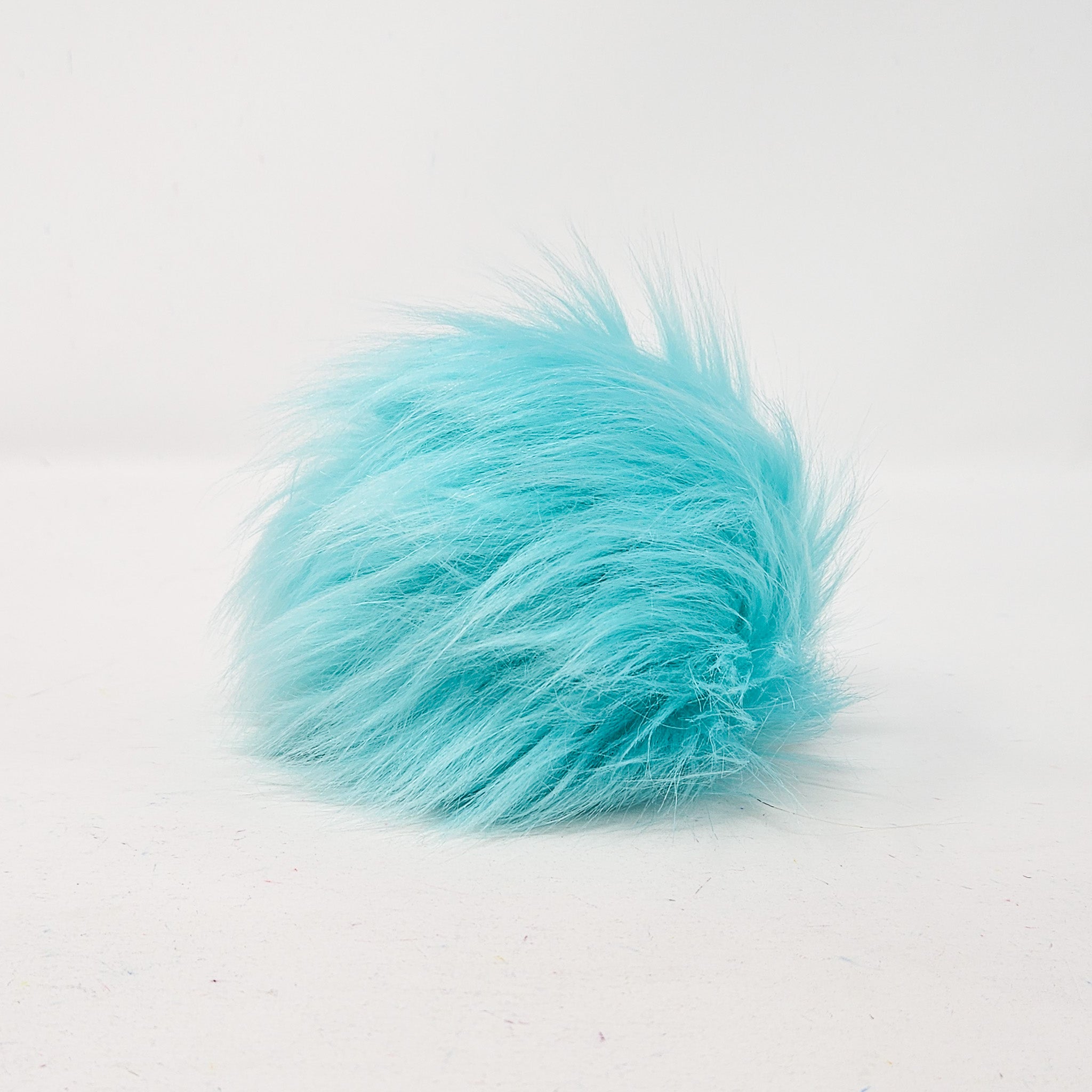 Arctic Blue Faux Fur Pom Poms