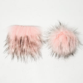 Baby Pink - Faux Fur Pre-Cut DIY Squares