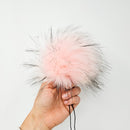 Baby Pink - Faux Fur Pom Poms-3