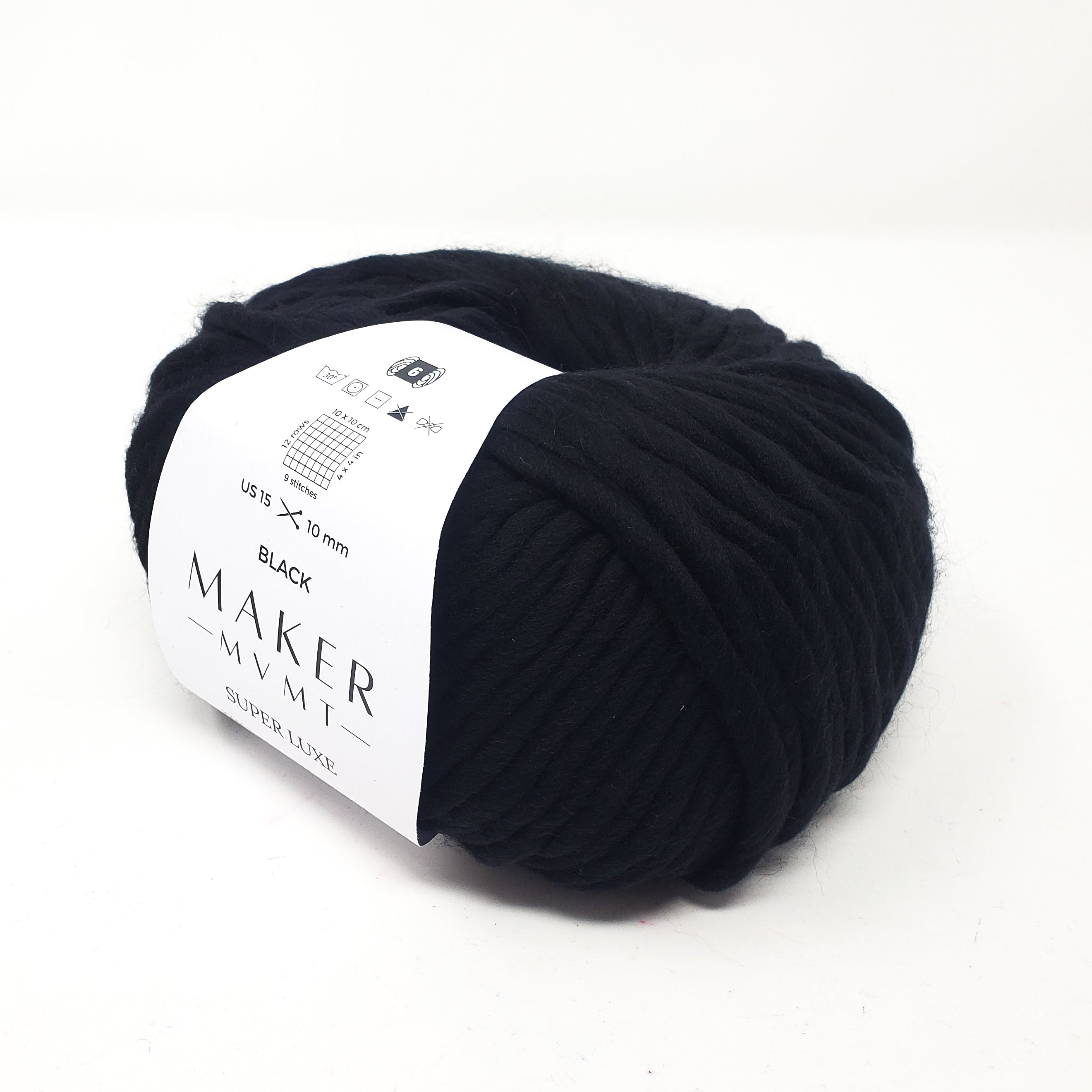Black - Super Luxe 100% Superwash Merino Wool - 0