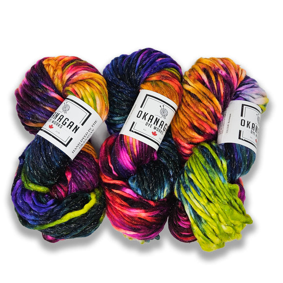 Okanagan Dye Works | Super Bulky SHIMMER | Burlesque