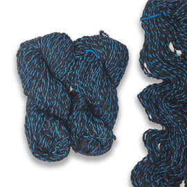 Malabrigo Caracol - Cian on Black