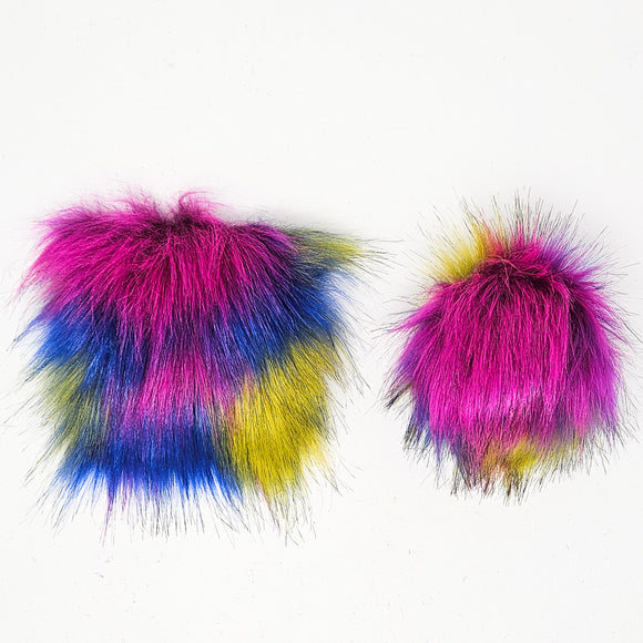 Circus - Faux Fur Pre-Cut DIY Squares