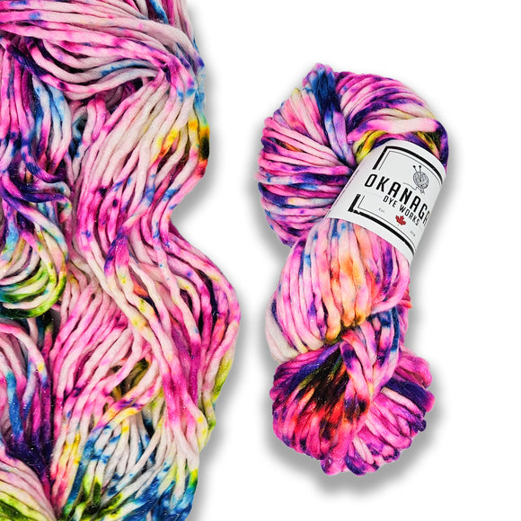Okanagan Dye Works | Super Bulky SHIMMER | Crazy Kids