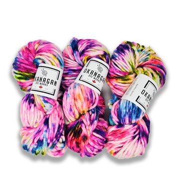 Okanagan Dye Works | Super Bulky SHIMMER | Crazy Kids - 0
