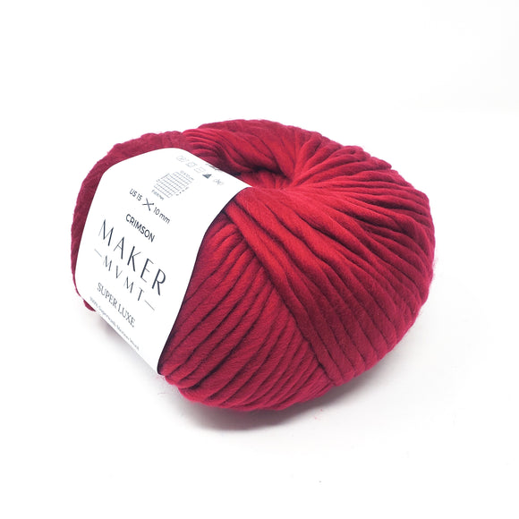 Crimson - Super Luxe 100% Superwash Merino Wool *LAST CHANCE*