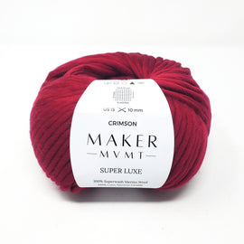 Crimson - Super Luxe 100% Superwash Merino Wool *LAST CHANCE*