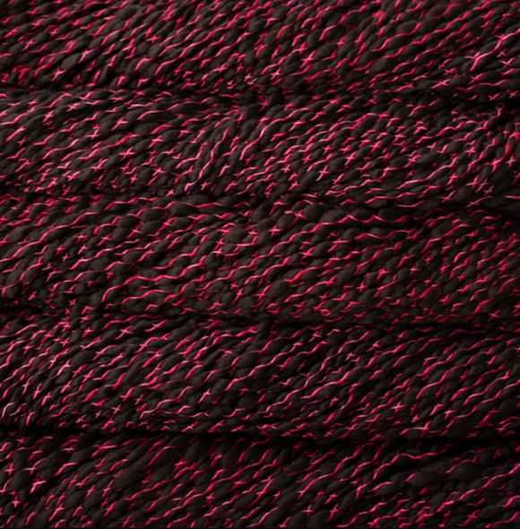 Malabrigo Caracol - Fucsia on Black