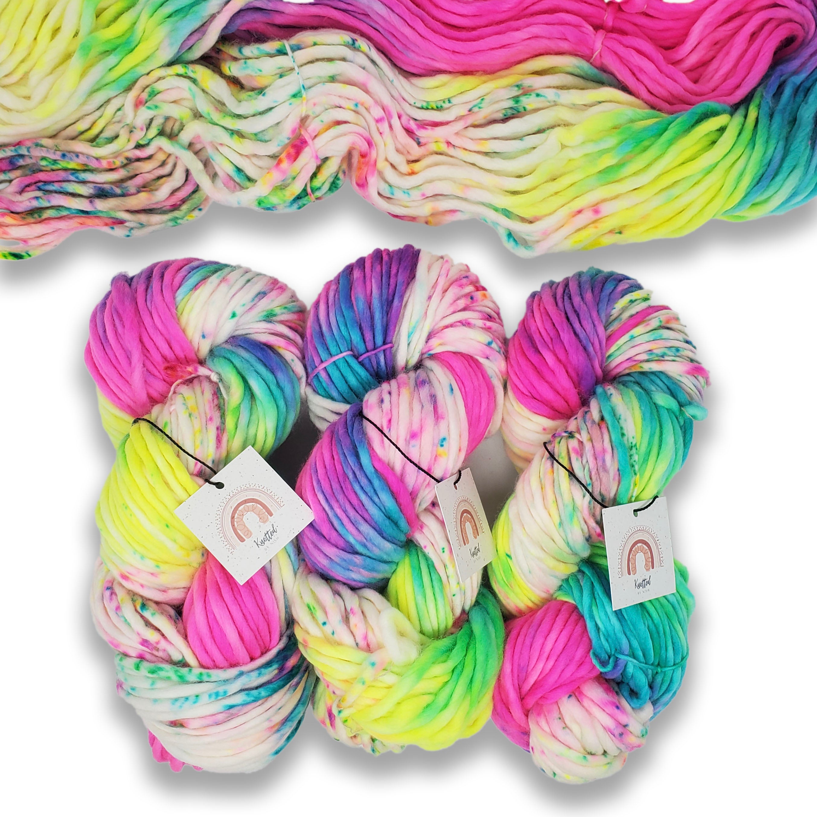 Knotted by Nish | Super Bulky | Glow Explosion