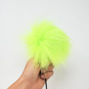 Lemon Lime - Faux Fur Pom Poms-3