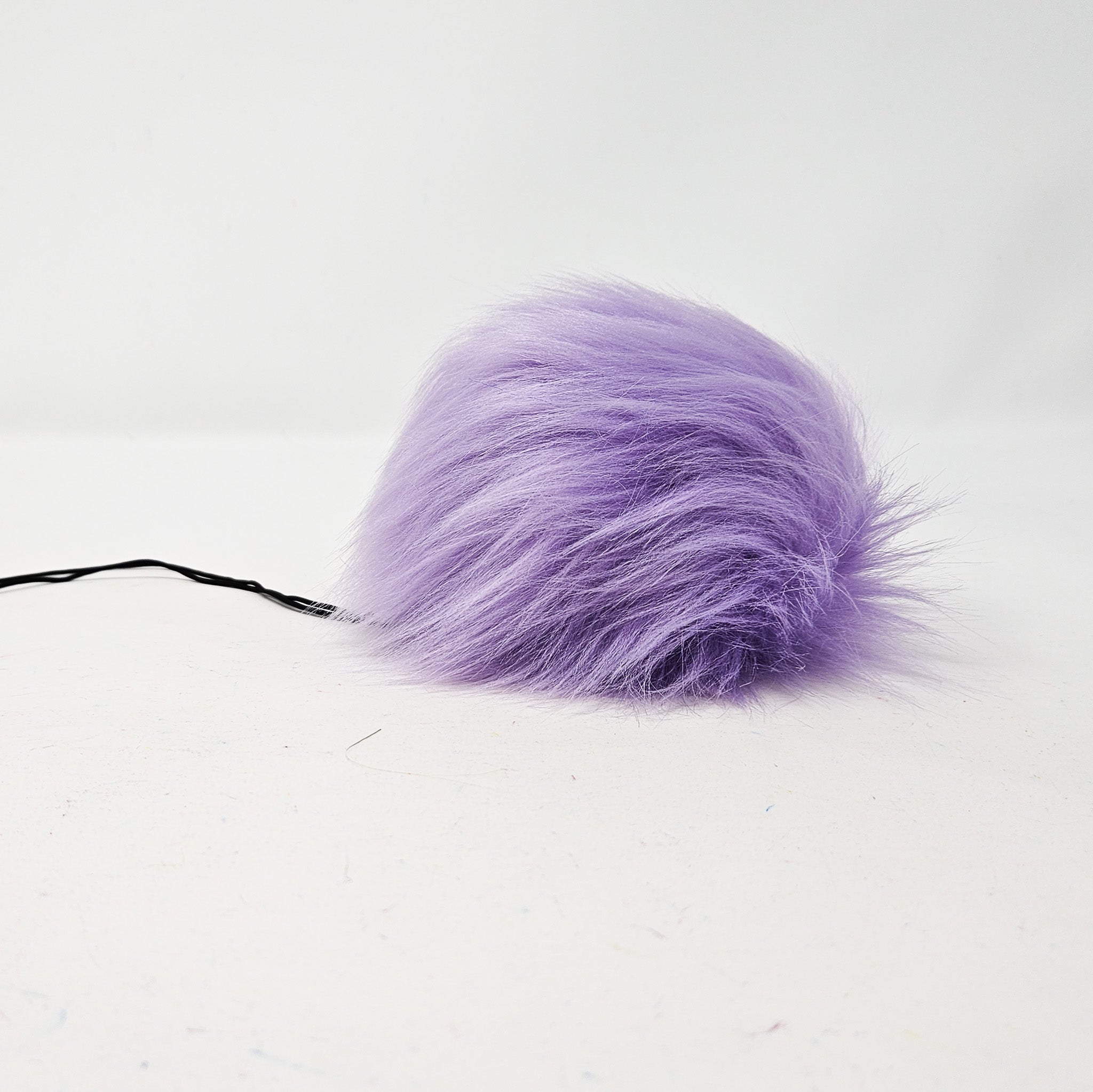 Lilac Purple Faux Fur Pom Poms