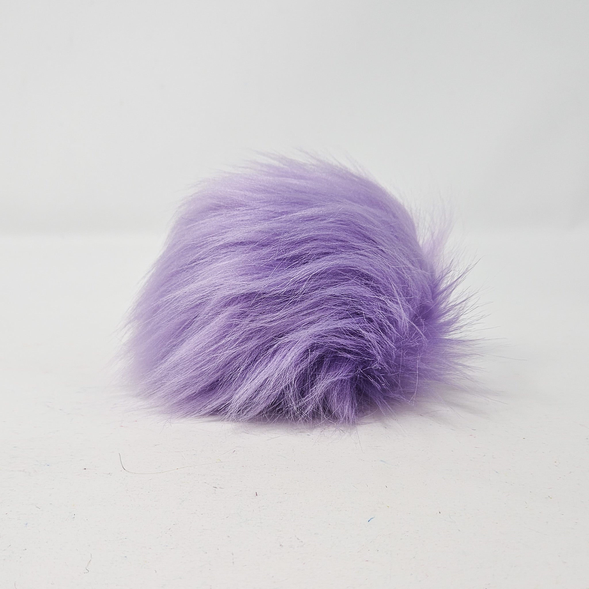 Lilac Purple Faux Fur Pom Poms