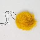 Mustard Yellow Faux Fur Pom Poms-2