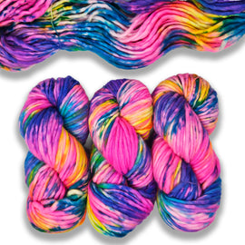 Honey and Clover Fiber Co | Super Bulky | Rainbow Brite
