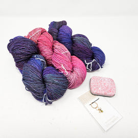 Barnstable Shawl KAL Kit - Sombra De Palma + English Rose