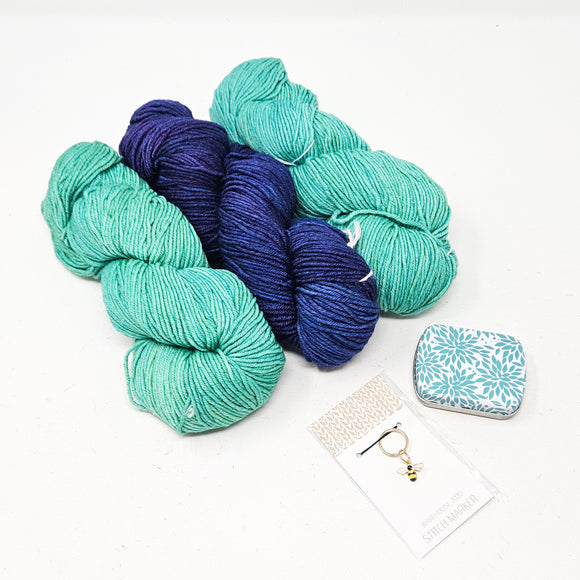 Barnstable Shawl KAL Kit - Veinte + Whales Road