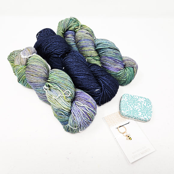 Barnstable Shawl KAL Kit - Indiecita + Paris Night