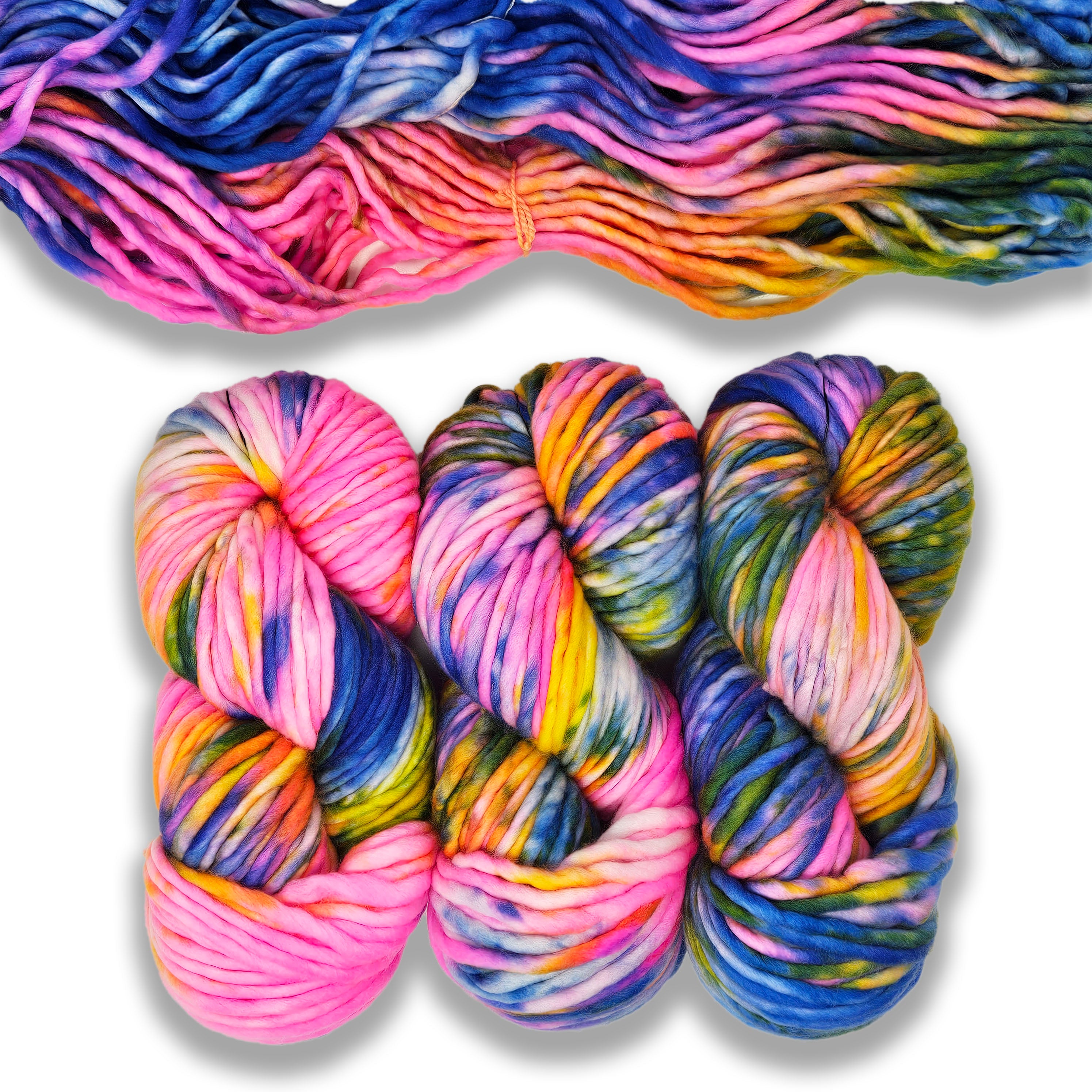 Honey and Clover Fiber Co | Super Bulky | Tie-Dye Trip