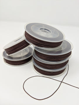 0.5mm Nylon Cord (25 Metre Roll/ / 82 ft. Roll) -- Brown - 0