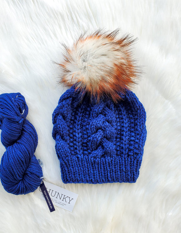 The Bulky Braided Beanie - Knitting Pattern