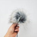 Silver Star - Faux Fur Pom Poms-3