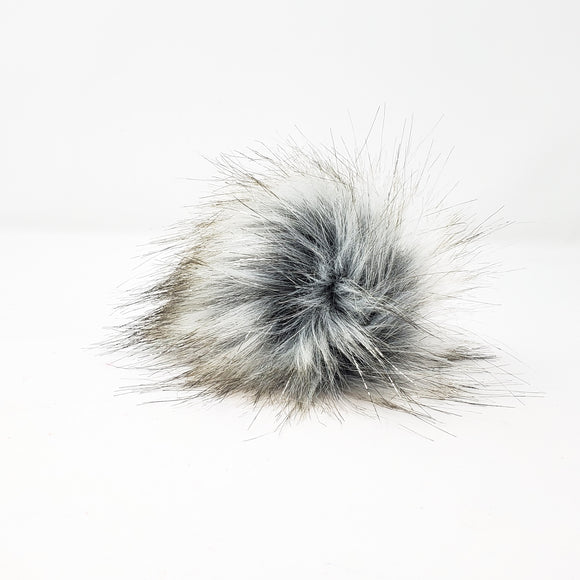 Silver Star - Faux Fur Pom Poms