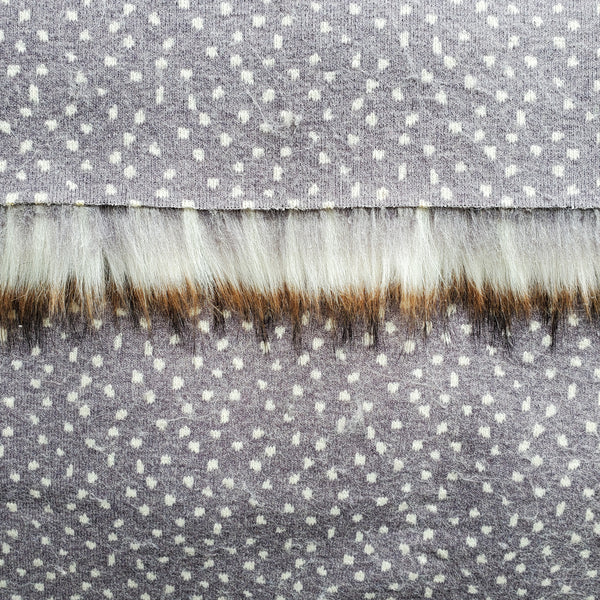 White Oak LUXE Fake Fur Faux Fur Fabric by the Metre / Yard