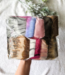 faux fur pom pom grab bag