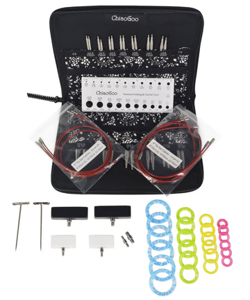 ChiaoGoo Red Twist 4" Complete (Interchangeable Set)