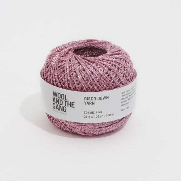 Wool and the Gang | Disco Down Yarn | Cosmic Pink