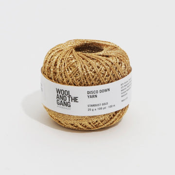 Wool and the Gang | Disco Down Yarn | Stardust Gold