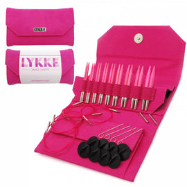 BLUSH 3.5" Interchangeable Circular Needle Set - Magenta Fabric Case