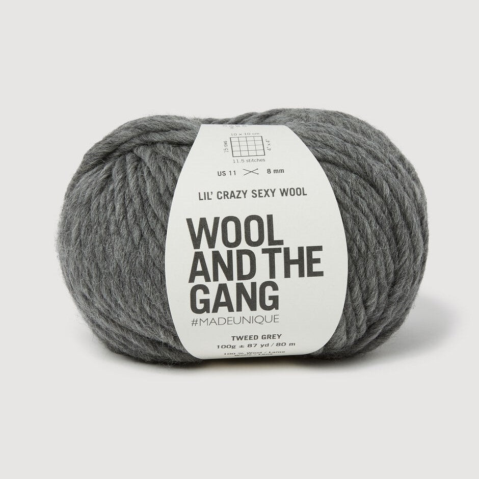 Wool and the Gang | Lil' Crazy Sexy Wool | Tweed Grey
